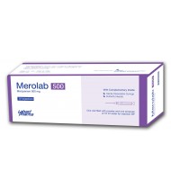 Merolab IV Injection or Infusion 500 mg/vial