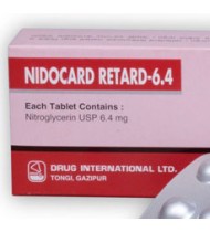 Nidocard Retard Retard Tablet 6.4 mg
