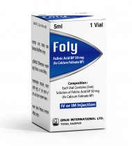 Foly IM/IV Injection 50 mg vial