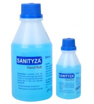 Sanityza Clear Hand Rub 250 ml bottle