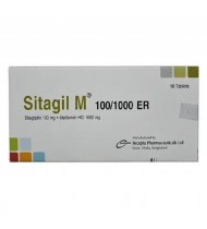 Sitagil M Tablet (Extended Release) 100 mg+1000 mg