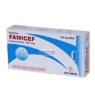 Famicef IM/IV Injection 750 mg vial