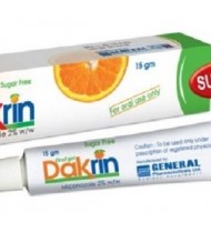 Dakrin Oral Gel 15 gm tube