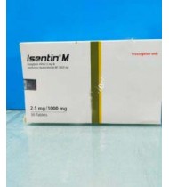 Isentin M Tablet 2.5 mg+1000 mg