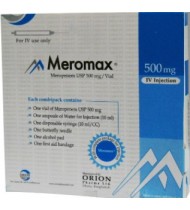 Meromax IV Injection or Infusion 500 mg vial