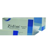Zidim IM/IV Injection 500 mg vial