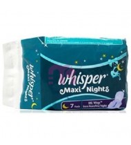 WHISPER MAXI NIGHTS SANITARY NAPKIN (7 PADS)