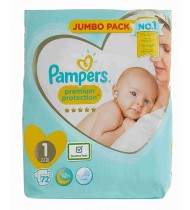 Pampers Baby Dry Size 1 Jumbo Plus Pack Belt Newborn 2-5 kg