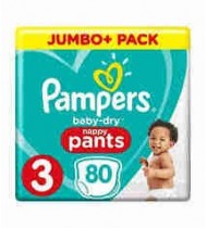 Pampers Baby Dry Size 3 Jumbo Plus Pack Pants 6-11 kg