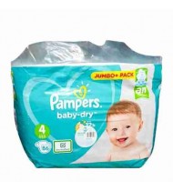 Pampers Baby Dry Size 4 Jumbo Plus Pack Belt 9-14 kg