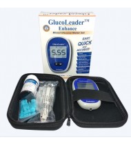 Glucoleader Enhance Blood Glucose Meter - Red