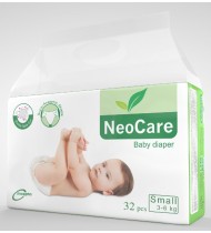 NeoCare Belt System Baby Diaper S (3-6 kg) 32 pcs