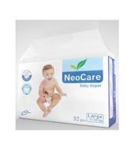 Neocare Belt System Baby Diaper LMedium(7-18kg)  32 pcs