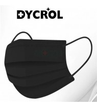 Surgical Mask 3 Layers with Nose Pin 50pcs Box(Dycrol) Black