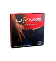 U&ME Anatomic Condom 3 Pcs