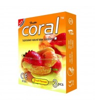 Coral Condom 3-Fruit Flavours 3 pcs