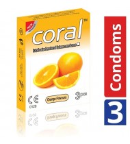 Coral Condom Orange Flavours